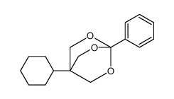 1-cyclohexyl-4-phenyl-3,5,8-trioxabicyclo[2.2.2]octane结构式