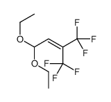 4,4-diethoxy-1,1,1-trifluoro-2-(trifluoromethyl)but-2-ene Structure