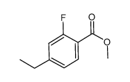 methyl 4-ethyl-2-fluorobenzoate结构式