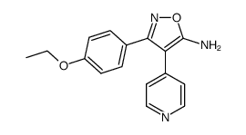 5-Amino-3-(4-ethoxyphenyl)-4-(4-pyridyl)isoxazole结构式