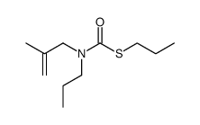 methallyl-propyl-thiocarbamic acid S-propyl ester结构式