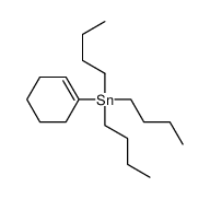 (Tributyl(1-cyclohexen-1-yl)stannane structure