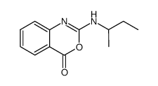 2-sec-butylamino-4H-3,1-benzoxazin-4-one结构式