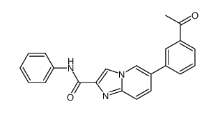 6-(3-Acetylphenyl)-N-phenylimidazo[1,2-a]pyridine-2-carboxamide结构式