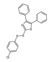 2-(4-chloro-phenyldisulfanyl)-4,5-diphenyl-thiazole Structure