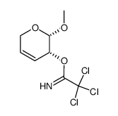 Methyl-3,4-didesoxy-2-O-trichloracetimidoyl-α-L-glycero-pent-3-enopyranosid Structure