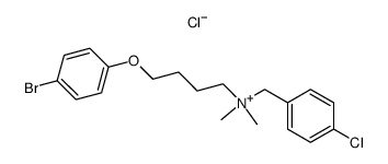 [4-(4-Bromo-phenoxy)-butyl]-(4-chloro-benzyl)-dimethyl-ammonium; chloride Structure