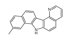 9-methyl-7H-benzo[a]pyrido[2,3-g]carbazole结构式