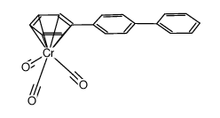 (C6H5C6H4C6H5-p)Cr(CO)3 Structure