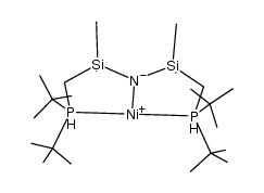 ((t-Bu2PCH2SiMe2)2N)Ni结构式