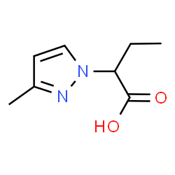 2-(3-Methyl-1H-pyrazol-1-yl)butanoic acid structure