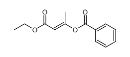 3-benzoyloxy-crotonic acid ethyl ester结构式
