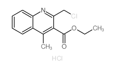 2-(氯甲基)-4-甲基喹啉-3-羧酸乙酯盐酸盐结构式
