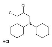 dicyclohexyl(2,3-dichloropropyl)azanium,chloride Structure