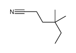4,4-dimethylhexanenitrile Structure