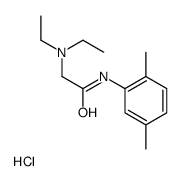 2-(二乙氨基)-N-(2,5-二甲基苯基)乙酰胺盐酸盐结构式