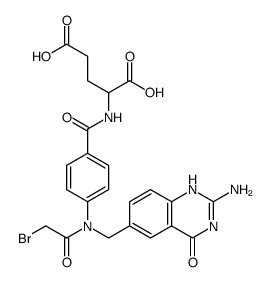 N(10)-bromoacetyl-5,8-dideazafolic acid structure