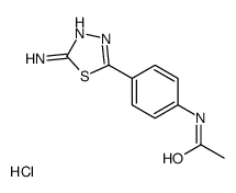 [5-(4-acetamidophenyl)-1,3,4-thiadiazol-2-yl]azanium,chloride Structure