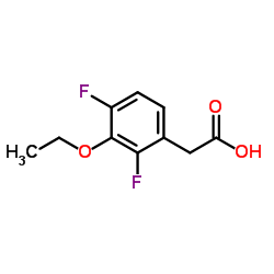 3-Ethoxy-2,4-difluorophenylacetic acid结构式