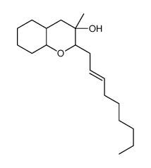 (2S,3R,4aS,8aR)-3-methyl-2-[(E)-non-2-enyl]-2,4,4a,5,6,7,8,8a-octahydrochromen-3-ol结构式