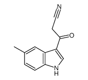 3-(5-Methyl-1H-indol-3-yl)-3-oxopropanenitrile结构式
