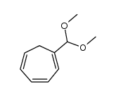 Cycloheptatrien-1-carboxaldehyd-dimethylacetal Structure