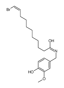 11-BROMO-N-VANILLYL-10-UNDECENAMIDE structure