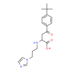 4-[4-(TERT-BUTYL)PHENYL]-2-([3-(1H-IMIDAZOL-1-YL)PROPYL]AMINO)-4-OXOBUTANOIC ACID结构式