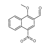 1-methoxy-4-nitronaphthalene-2-carbaldehyde结构式
