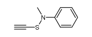 N-Ethynylthio-N-methylbenzenamine结构式