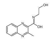 N-(2-hydroxyethyl)-3-methylquinoxaline-2-carboxamide structure