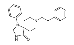 8-phenethyl-1-phenyl-1,3,8-triaza-spiro[4.5]decan-4-one结构式