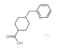 1-Pyridin-2-ylmethyl-piperidine-4-carboxylic acid hydrochloride结构式