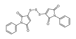 3-[(2,5-dioxo-1-phenylpyrrol-3-yl)trisulfanyl]-1-phenylpyrrole-2,5-dione Structure