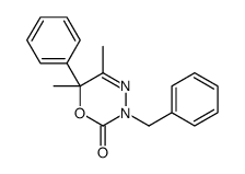 3-benzyl-5,6-dimethyl-6-phenyl-1,3,4-oxadiazin-2-one结构式