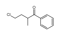 4-chloro-2-methyl-1-phenyl-butan-1-one结构式