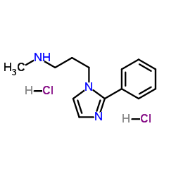 N-Methyl-3-(2-phenyl-1H-imidazol-1-yl)-1-propanamine dihydrochloride结构式