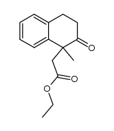 Ethyl 1-Methyl-2-oxo-1,2,3,4-tetrahydronaphthalen-1-yl Acetate Structure