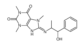 8-[(1-hydroxy-1-phenylpropan-2-yl)amino]-1,3,7-trimethylpurine-2,6-dione Structure