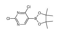 2,4-dichloro-5-(4,4,5,5-tetramethyl-1,3,2-dioxaborolan-2-yl)pyrimidine Structure