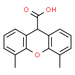 4,5-Dimethyl-9H-xanthene-9-carboxylic acid Structure