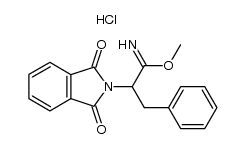 3-phenyl-2-phthalimido-propionimidic acid methyl ester, hydrochloride结构式