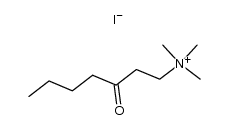 trimethyl-(3-oxo-heptyl)-ammonium, iodide Structure