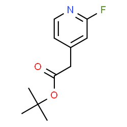 (2-FLUORO-PYRIDIN-4-YL)-ACETIC ACID TERT-BUTYL ESTER Structure