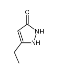 5-ethyl-1,2-dihydro-pyrazol-3-one Structure