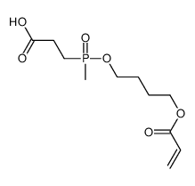 3-[methyl(4-prop-2-enoyloxybutoxy)phosphoryl]propanoic acid Structure