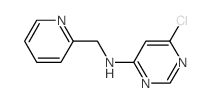 6-Chloro-N-(2-pyridinylmethyl)-4-pyrimidinamine Structure