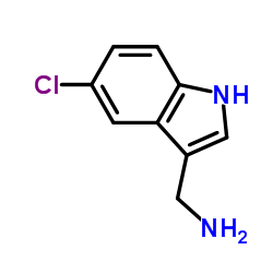 1-(5-Chloro-1H-indol-3-yl)methanamine structure