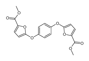 methyl 5-[4-(5-methoxycarbonylfuran-2-yl)oxyphenoxy]furan-2-carboxylate结构式