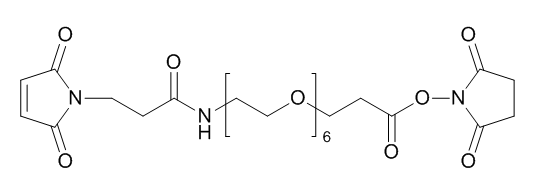 2,5-二氧代吡咯烷-1-基 1-(2,5-二氧代-2,5-二氢-1H-吡咯-1-基)-3-氧代-7,10,13,16,19,22-六氧杂-4-氮杂二十五烷-25-酸酯图片